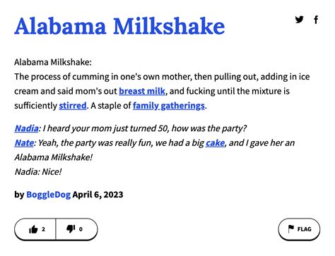 milkshake urban dictionary